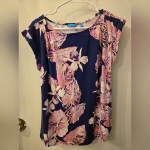 Tori Richard Purple And Pink Luca Top